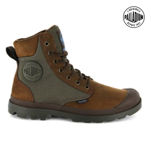 Dámské Boty Palladium Pampa Sportovní Cuff WPN Hnědé | CZ TIL-70W